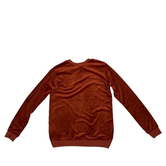 NWT Crew Kids Orange Velour 3/4 Zip Long Sleeve Top Size 18 Girl's - Picture 3 of 8